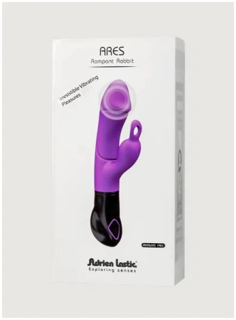 Вибратор - кролик Ares от Adrien Lastic фиолетовый 20.6 * 3.8 см